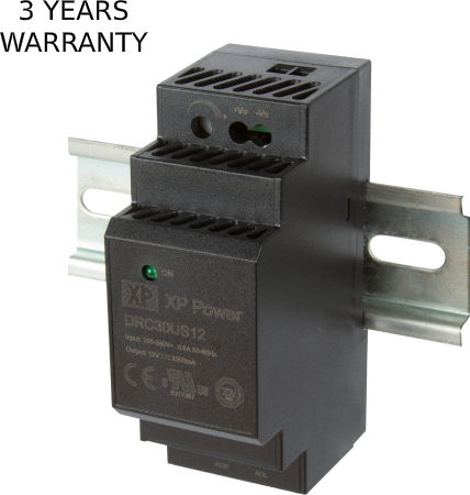 XP Power DIN-Schienen-Netzteil mit Ausgang 15V und Leistung 30W 2A