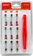 Fony CTC-333 Set Auto-Sicherungen Glas-Rundsicherungen 9Stück