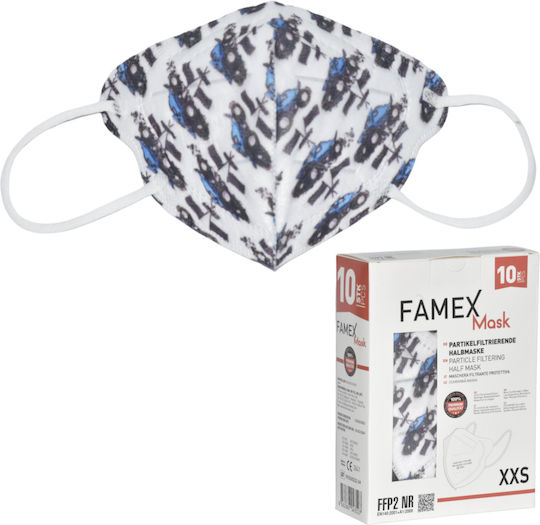 Famex Kids Mask FFP2 NR XXS Маска за защита FFP2 XXS за деца Бял 50бр