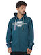 Sweatshirt with Hood Petrol Blue