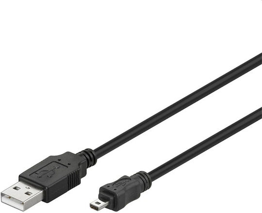 Grundig USB 2.0 Кабел USB-A мъжки - мини USB-B мъжки Черен 1м 47242