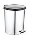 Ozer Plastik Ozer Plastik Mülleimer Mit Pedal Silber 50lt