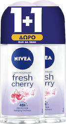 Nivea Fresh Cherry Дезодорант 48ч в Рол-он 2x50 мл