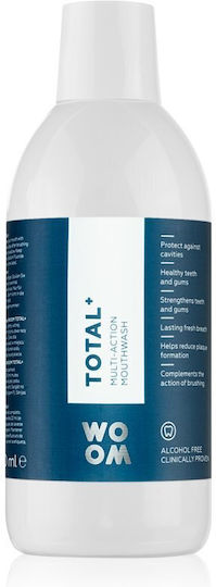 Woom Total+ Στοματικό Διάλυμα κατά της Πλάκας 500ml