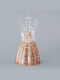 Eurolamp Christmas Glass Figure Cherub Rose Gold Length 8cm