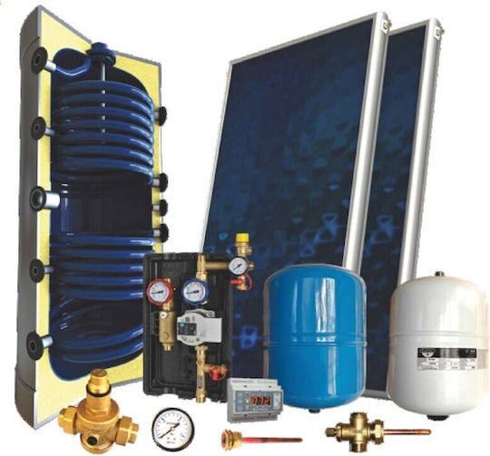 Sonne Phaethon Τ 300 L 206-114 XL Erzwungene Zirkulation Wassererwärmungssysteme 300Es/6m² Glas mit zwei Lichtmaschinen Dreifache Energie