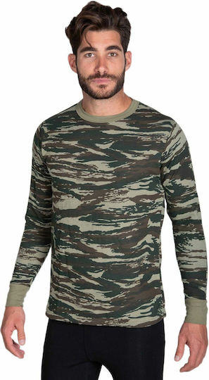 Jokers Long Sleeve Sweatshirt Military Greek Army In Khaki Colour 807