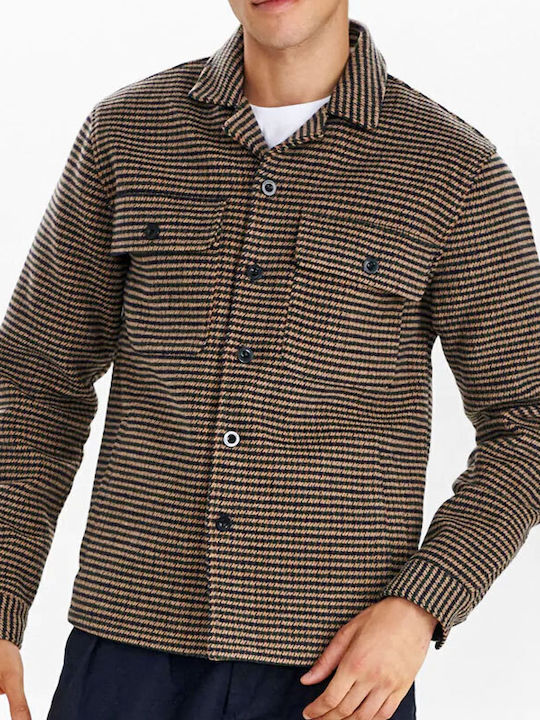 900837 Long Sleeve Brown Overshirt