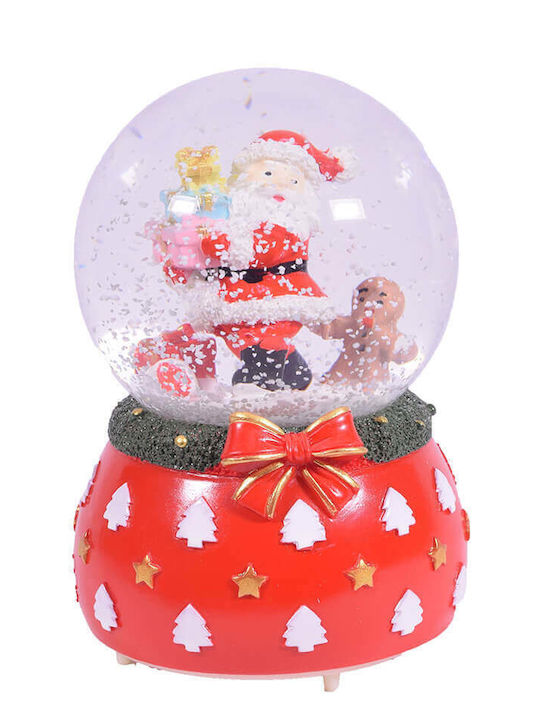 Christmas Snow Globe with Santa Claus 8.5x8.5x12.5cm