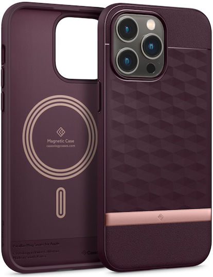 Caseology Parallax Mag Back Cover Σιλικόνης 2mm Burgundy (iPhone 14 Pro)