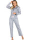 Momenti Per Me Winter Damen Pyjama-Set Gray Eve