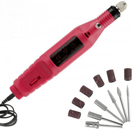 HD-915 Nail Drill Power 5W Fuchsia with 15000 Rotations per Minute