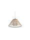 DKD Home Decor Pendant Chandelier Grid for Socket E27 Brown