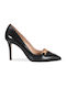 Mourtzi Leder Pumps Schwarz