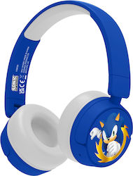 OTL Sega Sonic The Hedgehog Kids Ασύρματα/Ενσύρματα On Ear Παιδικά Ακουστικά με 24 ώρες Λειτουργίας Μπλε