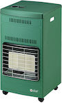 Sicar Euro 90 Κεραμική Σόμπα Υγραερίου 4200W Πράσινη 40.5x44.5x77cm