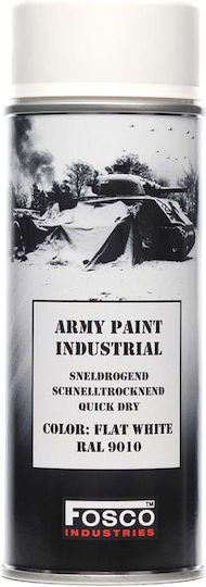 Fosco Industries Σπρέι Βαφής Army Paint με Ματ Εφέ Λευκό Flat White 400ml
