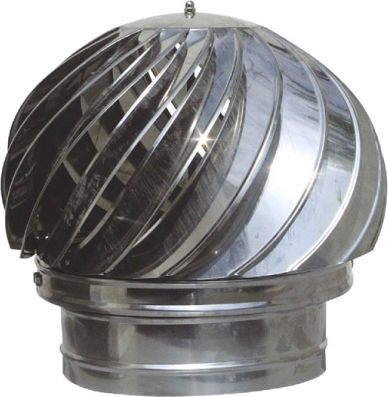 012.00.084250 Καπέλο Καπνοδόχου Inox 250mm Ασημί