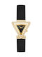 Guess Fame Γυναικείο Ρολόι 34mm Μπαταρίας με Μαύρο Δερμάτινο Λουράκι