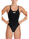 Tech Solid Athletic One-Piece Swimsuit Black