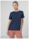 4F Damen Oversized T-shirt Marineblau
