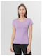 4F Damen Sportlich T-shirt Lila