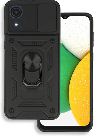 Bodycell Armor Slide Back Cover Σιλικόνης Μαύρο (Galaxy A03)