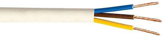 H05VV-F Netzkabel Typ NYL mit Kabeleigenschaften 3x4mm² in Weißer Farbe 5m Flexibles