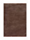 Saray Home Teppich Rechteckig Zottelig Synthetisch,Polyester/Cotton/Leather Brown