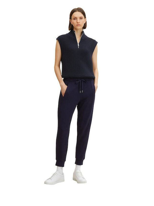 Tom Tailor Women's Jogger Sweatpants Navy Blue