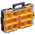 Dewalt Tool Compartment Organiser 10 Slot with Removable Box Yellow 55x37x13cm