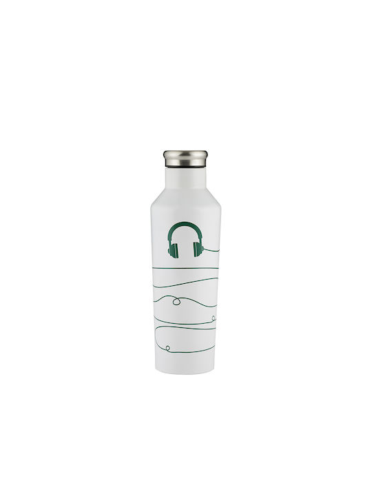 Typhoon Wired-Colour Change Typhoon Ανοξείδωτο Παγούρι 800ml Λευκό