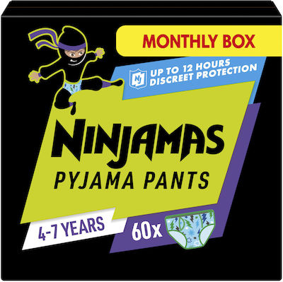 Pampers Pantaloni de scutec Ninjamas Boy pentru 17-30 kgkg 60buc