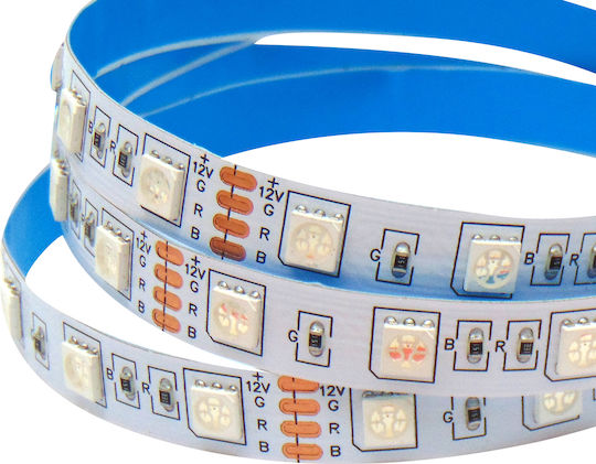Ταινία LED 12V RGB Φως 1m Τύπου SMD5050