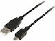 Tele USB 2.0 Cable USB-A male - mini USB-B male Μαύρο 0.8m (USB-220/08)
