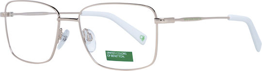 Benetton Metallisch Brillenrahmen Gold BEO3029 400