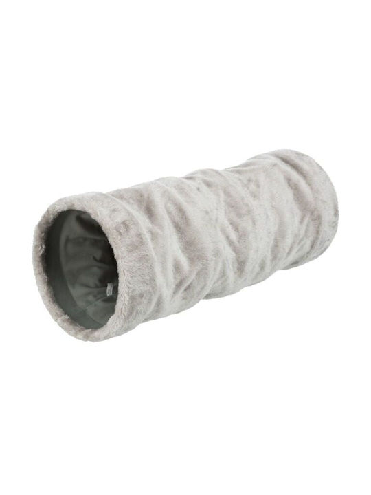 Trixie Cat Toy Tunnel White Fur 22x60cm 42982