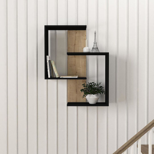 Shelf Ayanna Natural / Black 72x22x90cm