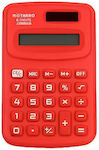 Αριθμομηχανή Τσέπης MI025-1 8 Ψηφίων σε Κόκκινο Χρώμα