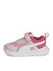 Evolve Run Mesh Kids Sports Shoes Running with Hoop & Loop Closure Pink