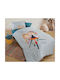 Nef-Nef Homeware Σετ Σεντόνια Μονά Βαμβακερά Girl Friends Aqua 170x260cm 3τμχ