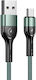 Usams U55 1m Braided USB 2.0 to micro USB Cable Green (SJ450USBSG02)