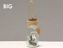 Total Gift Glass Vase Christmas Accessories Decorative 16.5cm