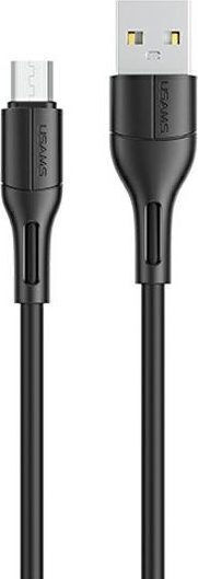 Usams U68 Regular USB 2.0 spre micro USB Cablu Negru 1m (SJ502USB01) 1buc