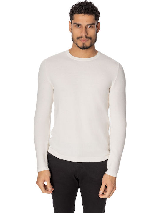 Jack & Jones Men's Long Sleeve Sweater Cloud Dancer