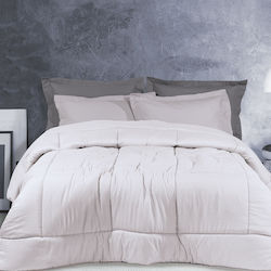 Das Home Πάπλωμα Υπέρδιπλο με Γέμιση Microfiber 220x240 9574 Λευκό