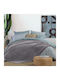 Nef-Nef Homeware Cosy Decke Fleece Moné 160x220cm L.Grau