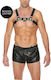 Shots Ouch! Chest Bulldog Harness Black