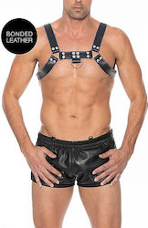 Shots Ouch! Chest Bulldog Harness Black / Blue
