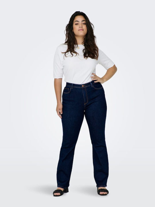 Sally Hoch tailliert Damenjeans Schlaghose in Enger Passform